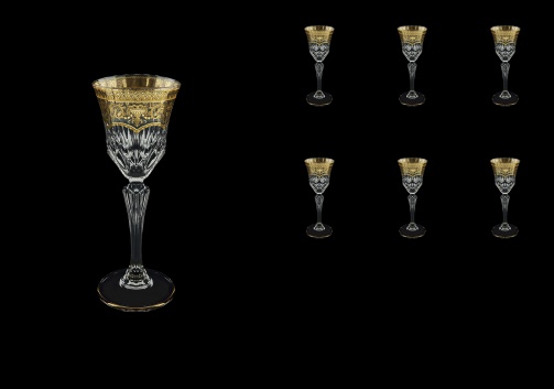 Adagio C5 AELK Liqueur Glasses 80ml 6pcs in Flora´s Empire Golden Crystal Light (20-590/L)