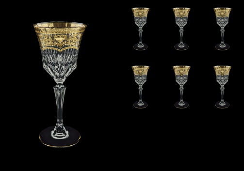 Adagio C3 AELK Wine Glasses 220ml 6pcs in Flora´s Empire Golden Crystal Light (20-592/L)