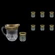 Adagio Set J+B2 AEGB 1230ml+6x350ml 1+6pcs in Flora´s Empire Golden Black D. (26-597/595)