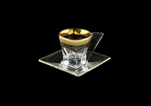 Fusion ES FEGB Cup Espresso 76ml 1pc in Flora´s Empire Golden Black Decor (26-246)