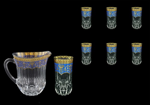 Adagio Set J+B0 AEGC 1230ml+6x400ml 1+6pcs in Flora´s Empire Golden Blue D. (23-597/596)