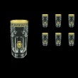 Provenza B0 PLGB Water Glasses 370ml 6pcs in Antique&Leo Golden Black Decor (42-141)