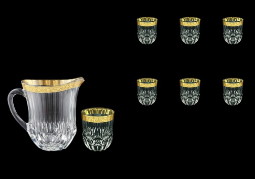 Adagio Set J+B2 ANGC 1230ml+6x350ml 1+6pcs in Romance Golden Classic Decor (33-488/485)