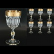 Provenza C3 PAGC b Wine Glasses 170ml 6pcs in Antique Golden Classic Decor (139/b)