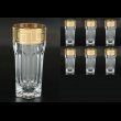 Provenza B5 PAGC b Liqueur Tumblers 50ml 6pcs in Antique Golden Classic Decor (142/b)