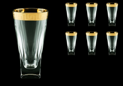 Fusion B0 FAGC b Water Glasses 384ml 6pcs in Antique Golden Classic Decor (398/b)