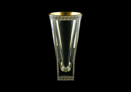 Fusion VV FAGB b B Large Vase V300 30cm 1pc in Antique Golden Black Decor (57-407/b)