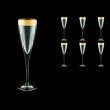 Fusion CFL FAGC b Champagne Flutes 170ml 6pcs in Antique Golden Classic Decor (434/b)