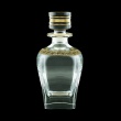 Fusion WD FAGB b Whisky Decanter 800ml 1pc in Antique Golden Black Decor (57-435/b)