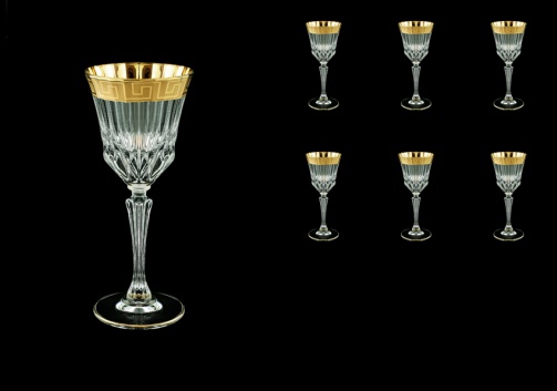 Adagio C4 AAGC b Wine Glasses 150ml 6 pcs in Antique Golden Classic Decor (481/b)