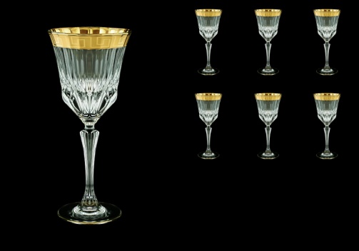 Adagio C2 AAGC b Wine Glasses 280ml 6pcs in Antique Golden Classic Decor (483/b)
