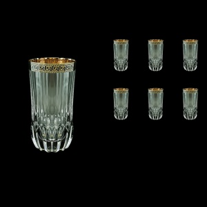 Adagio B0 AAGB b Water Glasses 400ml 6pcs in Antique Golden Black Decor (57-484/b)