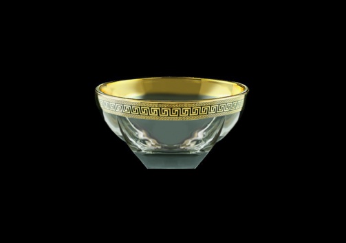 Fusion MM FAGB b CH Small Bowl d13cm 1pc in Antique Golden Black Decor (57-356/b)