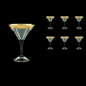 Fusion CMT FAGC b Martini Glasses 230ml 6pcs in Antique Golden Classic Decor (415/b)