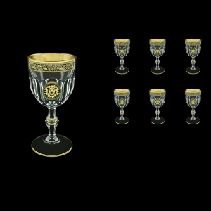Provenza C3 POGB Wine Glasses 170ml 6pcs in Lilit&Leo Golden Black Decor (41-139)