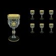 Provenza C3 POGB Wine Glasses 170ml 6pcs in Lilit&Leo Golden Black Decor (41-139)