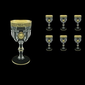 Provenza C2 POGB  Wine Glasses 230ml 6pcs in Lilit&Leo Golden Black Decor (41-140)