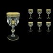 Provenza C2 POGB  Wine Glasses 230ml 6pcs in Lilit&Leo Golden Black Decor (41-140)