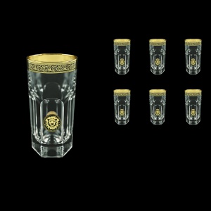 Provenza B0 POGB Water Glasses 370ml 6pcs in Lilit&Leo Golden Black Decor (41-141)