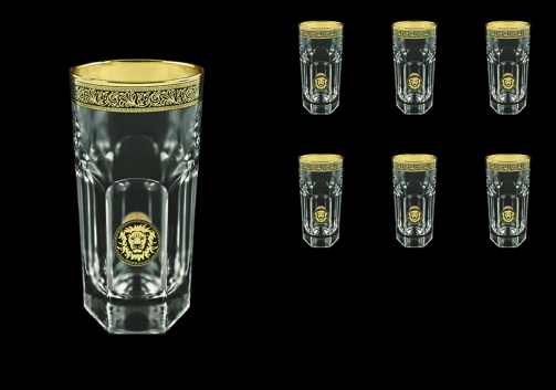 Provenza B0 POGB Water Glasses 370ml 6pcs in Lilit&Leo Golden Black Decor (41-141)