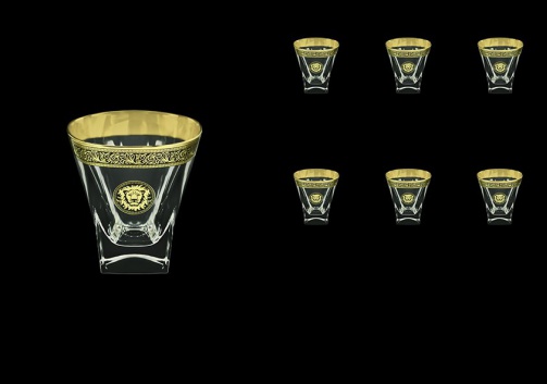 Fusion B2 FOGB Whisky Glasses 270ml 6pcs in Lilit&Leo Golden Black Decor (41-397)