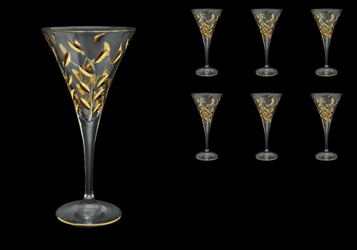 Laurus C2 LLG Wine Glasses 210ml 6pcs in Gold (1320)