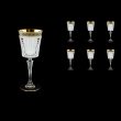 Timeless C3 TAGB SKLI Wine Glasses 227ml 6pcs Antique  Golden Black+SKLI (57-129/bKLI)