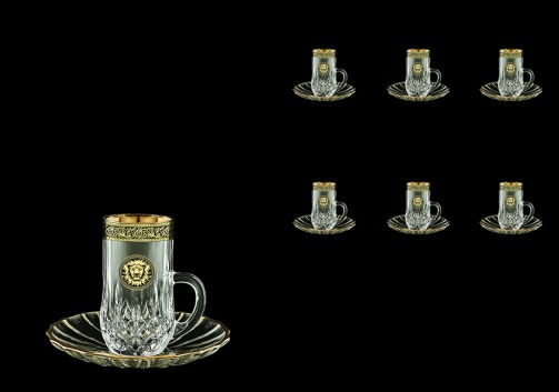 Opera ES OOGB  Espresso 50ml 6pcs in Lilit&Leo Golden Black Decor (41-502/6)