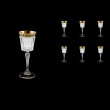 Timeless C5 TAGB SKTO Liqueur Glasses 110ml 6pcs Antique Golden Black+SKTO (57-112/bKTO)