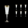 Timeless CFL TAGB SKTO Champagne Flutes 210ml 6pcs Antique Golden+SKTO (57-131/bKTO)