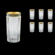 Timeless B0 TAGB SKTO Water Glasses 440ml 6pcs Antique Golden Black+SKTO (57-133/bKTO)