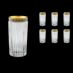 Timeless B0 TAGB S Water Glasses 440ml 6pcs Antique Golden Black+S (57-133/b)
