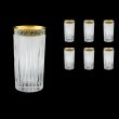 Timeless B0 TAGB S Water Glasses 440ml 6pcs Antique Golden Black+S (57-133/b)