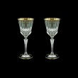 Adagio C3 AAGB b Wine Glasses 220ml 2pcs in Antique Golden Black Decor (57-482/2/b)