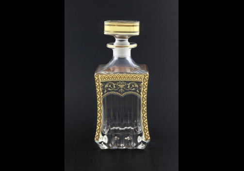 Adagio WD AEGB Whisky Decanter 820ml 1pc in Flora´s Empire Golden Black Decor (26-598)