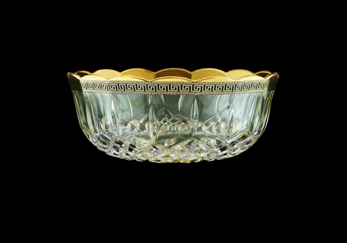 Opera MV OAGB Large Bowl d23cm 1pc in Antique Golden Black Decor (57-201/b)