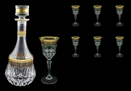 Adagio Set RD+C4 AEGB 1x1000ml+6x150ml in Flora´s Empire Golden Black Decor (26-599/591)