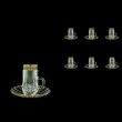 Opera ES OAGB Espresso 50ml 6pcs in Antique Golden Black Decor (57-502/6/b)