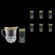 Adagio Set J+B0 AMGB 1230ml+6x400ml 1+6pcs in Lilit Golden Black Decor (31-488/484)