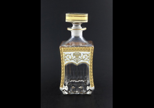 Adagio WD AEGW Whisky Decanter 820ml 1pc in Flora´s Empire Golden White Decor (21-598)