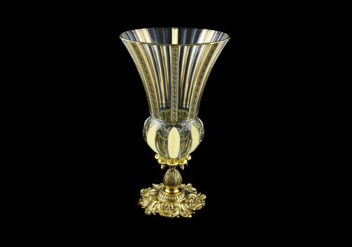 Adagio VVZ AAGB b Vase 38cm 1pc in Antique Golden Black Decor (57-405/JJ02/b)