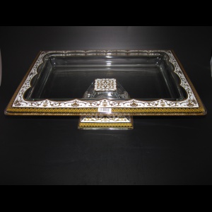 Torcello QTD TELW Tray w/F 40x30cm 1pc in Flora´s Empire Golden White Light Decor (21-70L)