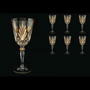 Melodia C2 MPG Wine Glasses 270ml 6pcs in Platinum&Gold (1203)