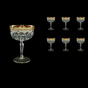 Opera CCH OEGW Champagne Bowl 240ml 6pcs in Flora´s Empire Golden White Decor (21-619)