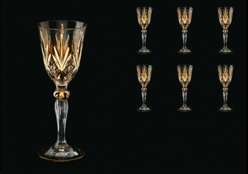 Melodia C5 MPG Liqueur Glasses 50ml 6pcs in Platinum&Gold (1202)