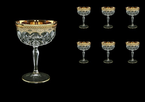 Opera CCH OEGI Champagne Bowl 240ml 6pcs in Flora´s Empire Golden Ivory Decor (25-619)