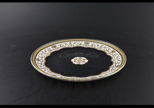 Full Moon CP FELW Cake Plate d21cm 1pc in Flora´s Empire Golden White Light D. (21-735/L)