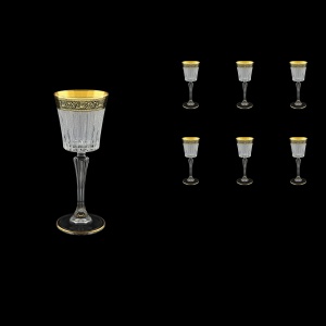 Timeless C5 TMGB S Liqueur Glasses 110ml 6pcs in Lilit Golden Black Decor+S (31-112)