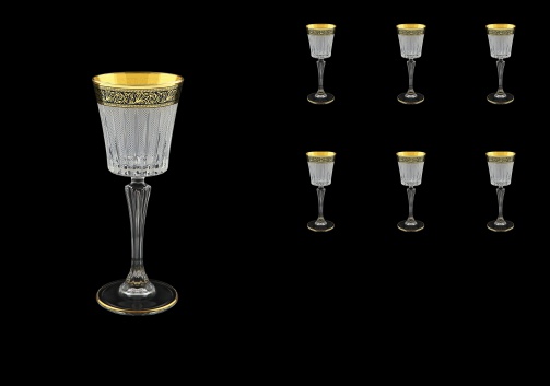 Timeless C5 TMGB S Liqueur Glasses 110ml 6pcs in Lilit Golden Black Decor+S (31-112)