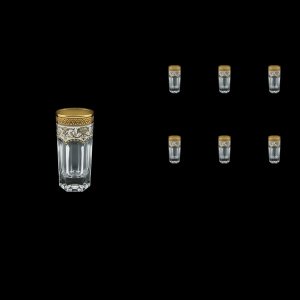 Provenza B5 PEGW Liqueur Tumblers 50ml 6pcs in Flora´s Empire Golden White Decor (21-520)